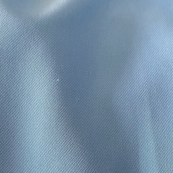 MILLY Nicole Dress in Steel Blue Ruffle Flare Bell Sleeve Size 2 - Picture 10 of 11